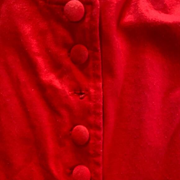 Players Sport Vintage Red Button-up Oversized Shirt Top Womens Small - Picture 15 of 16